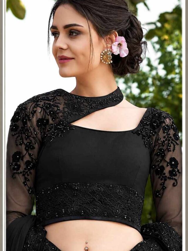 మతిపోగొట్టే బ్లాక్ బ్లౌజ్ డిజైన్స్… ఎలాంటి చీరకైనా లుక్ అదిరిపోవాల్సిందే!