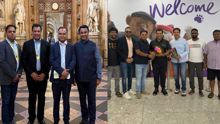 బ్రిటిష్ పార్లమెంట్‌లో లార్డ్ ఉదయ్ నాగరాజును కలిసిన గణేష్ బిగాల, మహేష్ బిగాల