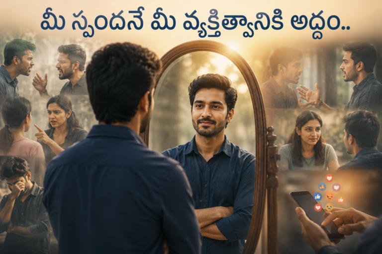 మీ స్పందనే మీ వ్యక్తిత్వానికి అద్దం..