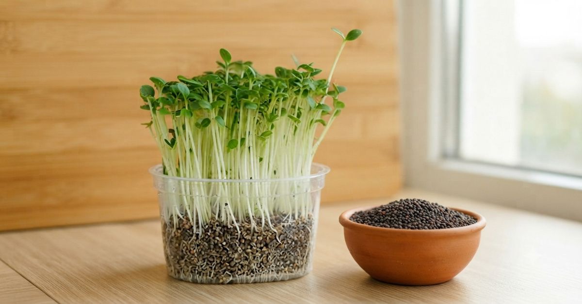 A Small Garden with Mustard Seeds