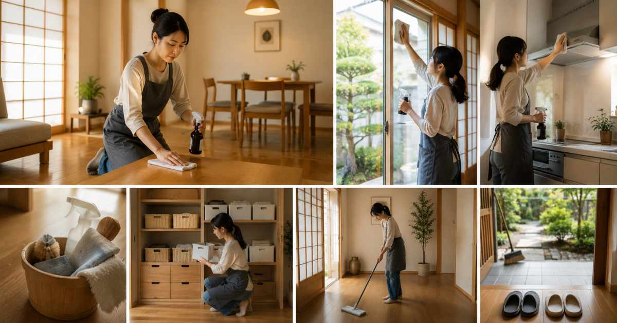 A major annual cleaning in addition to daily cleaning.
