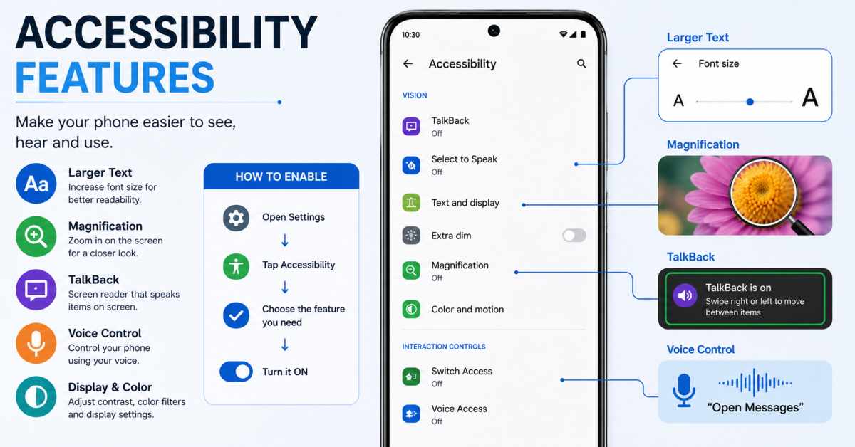 Accessibility features