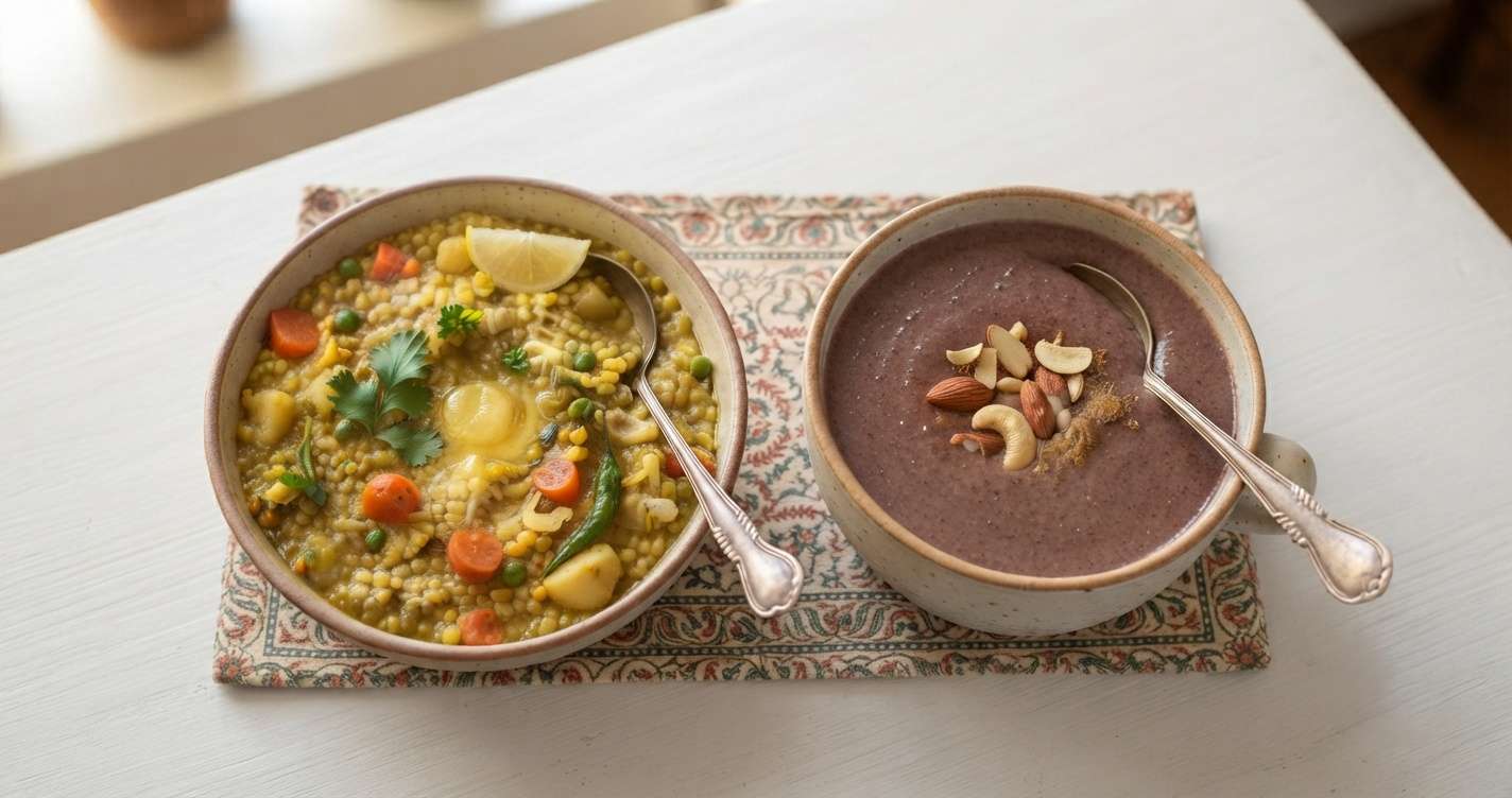 Benefits of Khichdi and Ragi Java