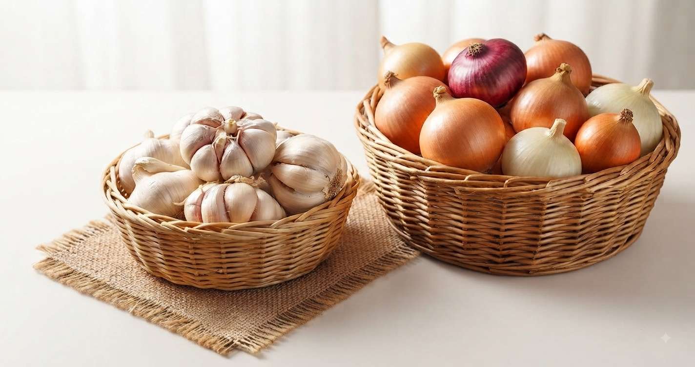 Benefits of garlic and onion