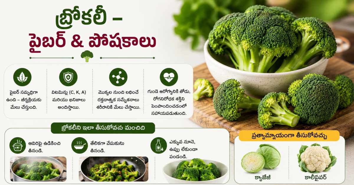 Broccoli – Fiber & Nutrients