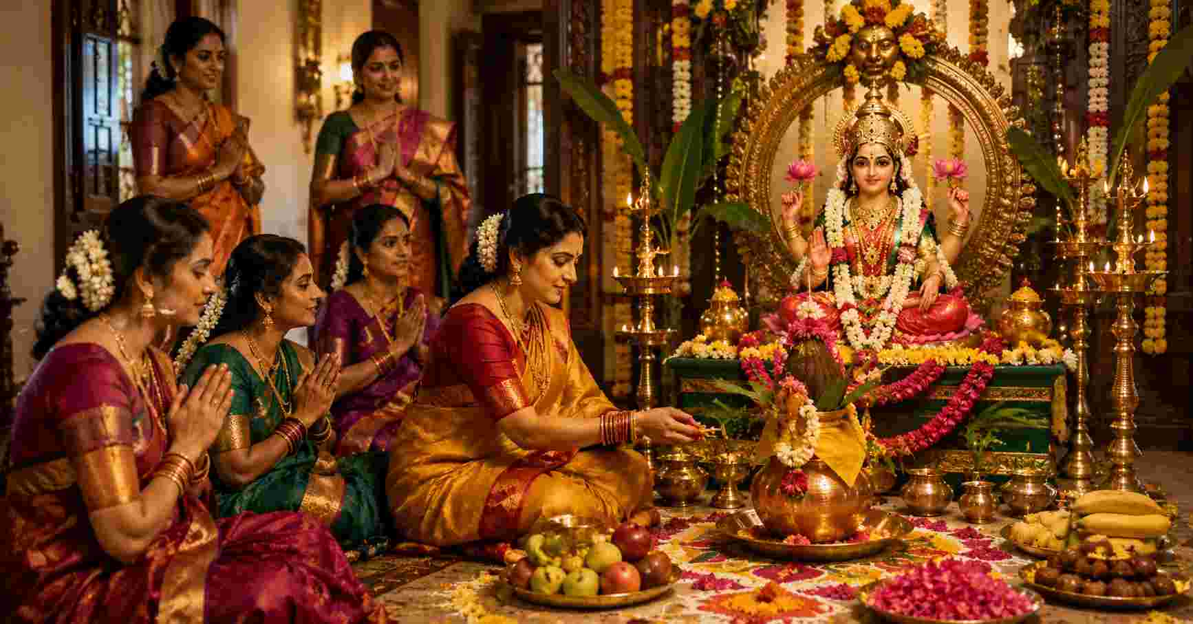 Charumati Performs Varalakshmi Vratam