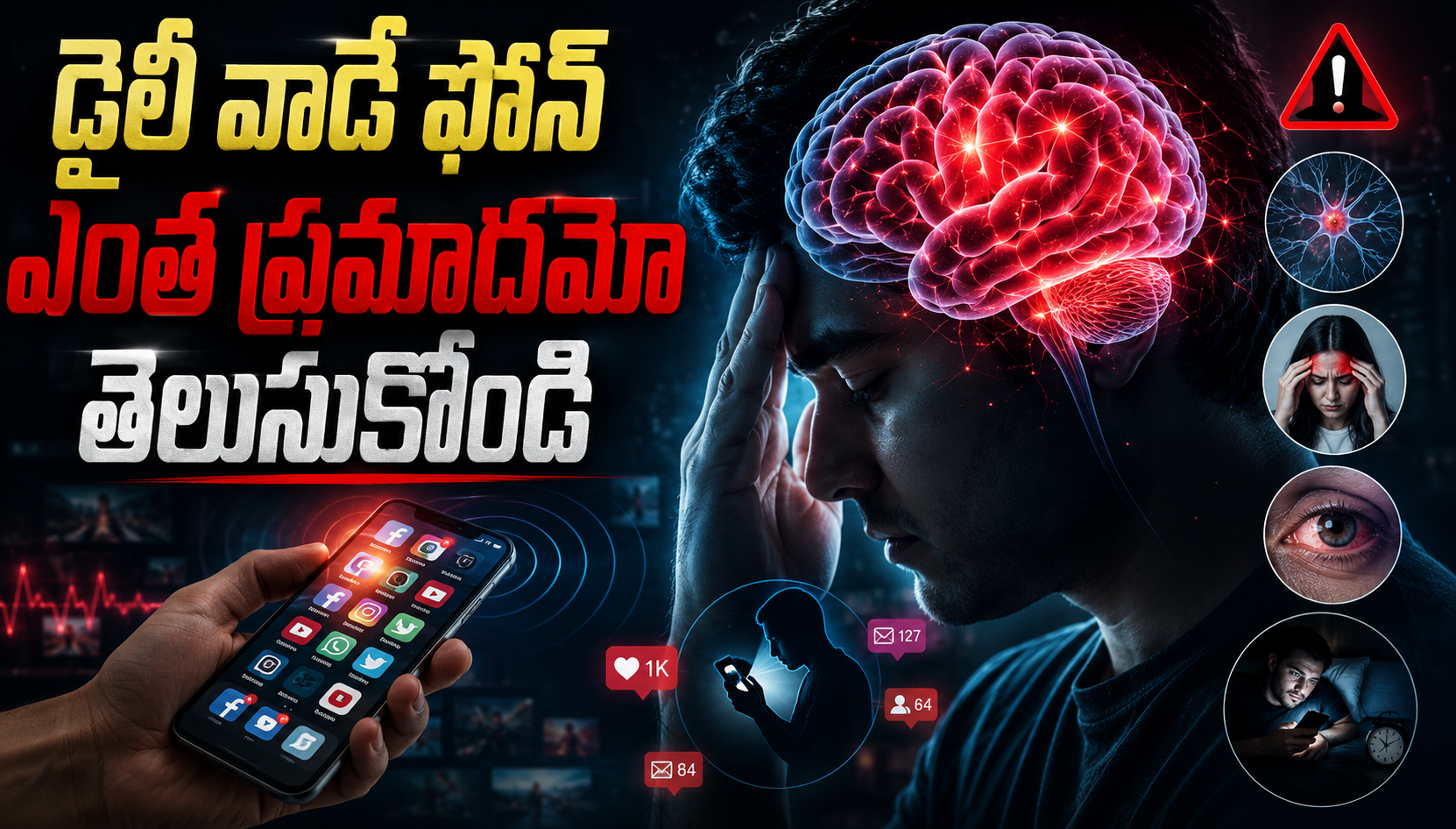 మీరు డైలీ వాడే స్మార్ట్ ఫోన్ ఎంత ప్రమాదమో అది మీ మెదడుకు ఈ విధమైన హాని చేస్తుందో తెలుసుకోండి Find Out Just How Dangerous The Smartphone You Use Daily Is And The Kind Of Harm It Causes To Your Brain