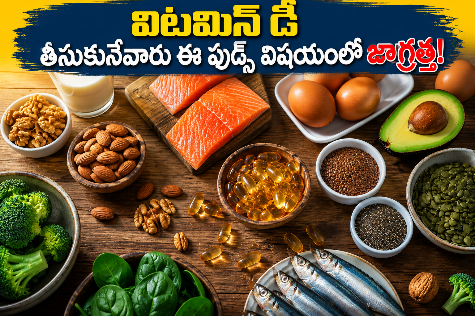 విటమిన్ డీ తీసుకునేవారు ఈ ఫుడ్స్ విషయంలో జాగ్రత్త! Those Taking Vitamin D Should Be Careful With These Foods