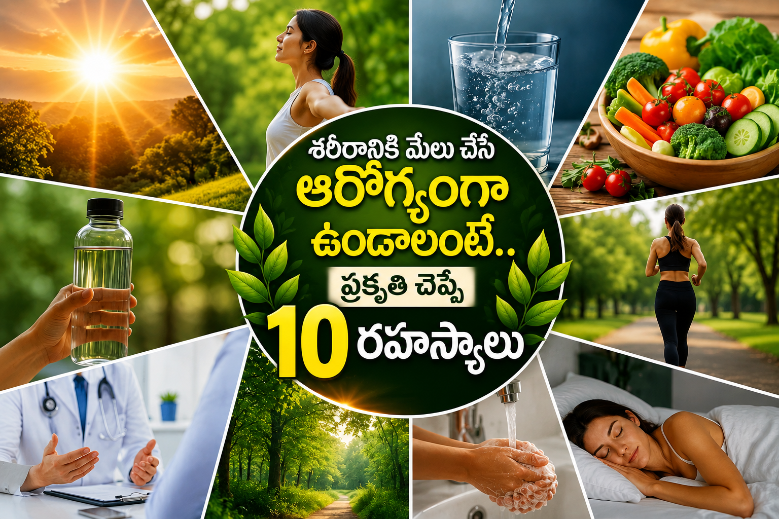 శరీరానికి మేలు చేసే ఆరోగ్యంగా ఉండాలంటే.. ప్రకృతి చెప్పే 10 రహస్యాలు 10 Secrets From Nature For A Healthy Body And Well Being