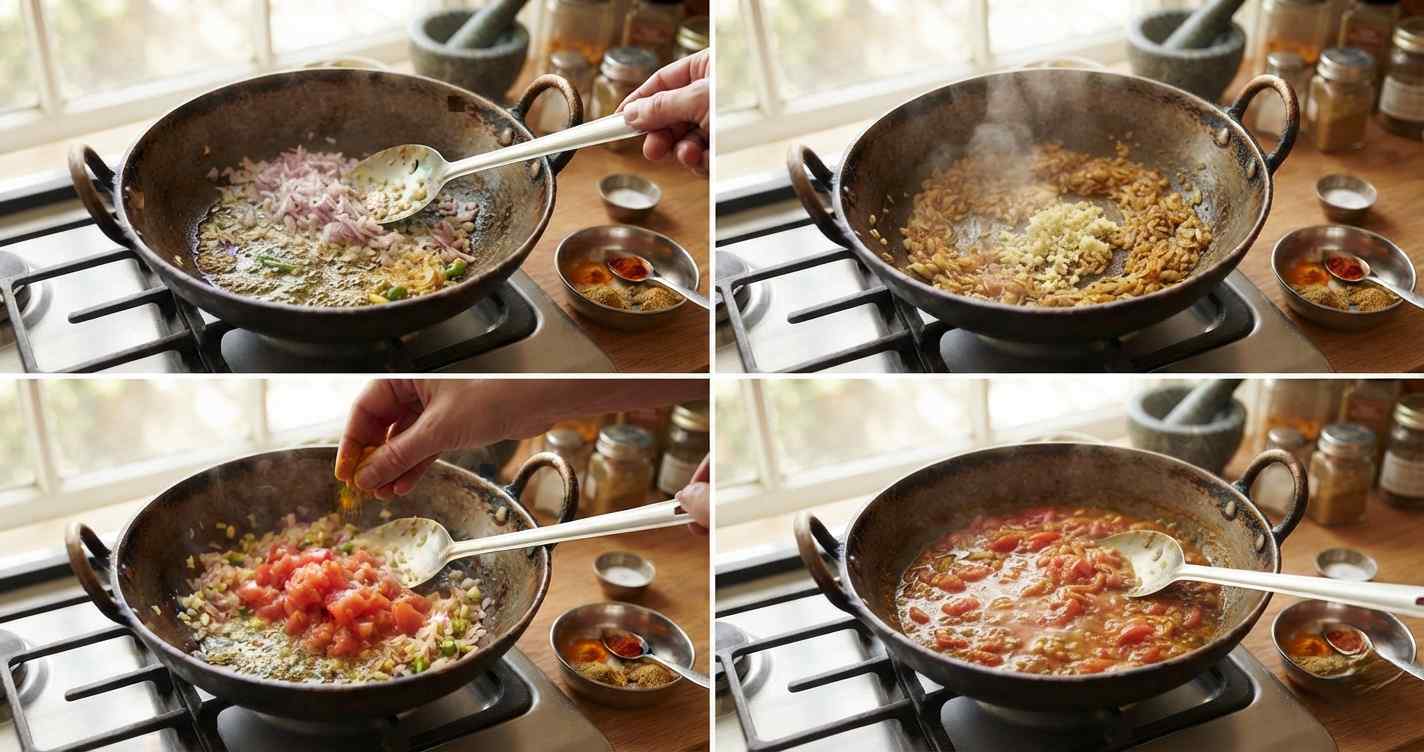 Curry with less oil