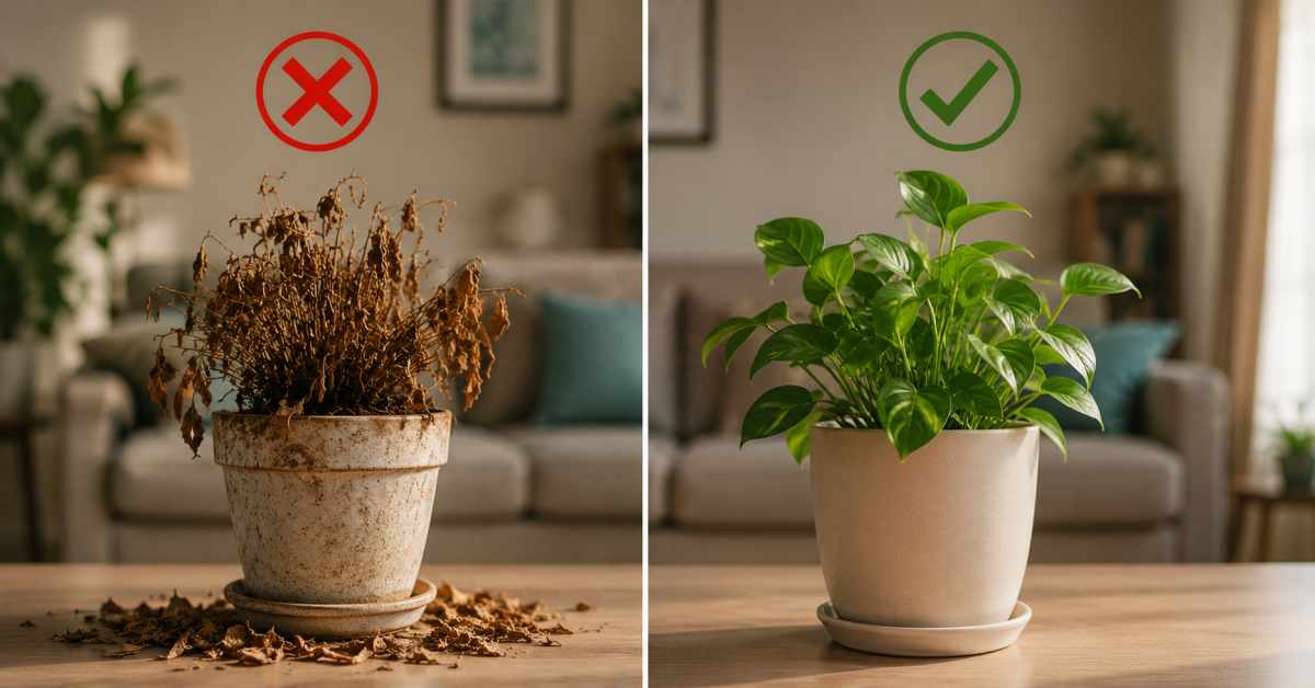 Dried-up plants