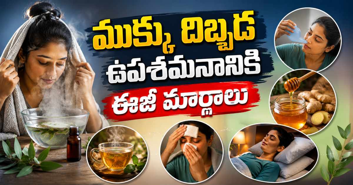 ముక్కు దిబ్బడ నుండి తక్షణ ఉపశమనానికి… ఇవే ఈజీ మార్గాలు Here Are Some Easy Ways To Get Immediate Relief From A Stuffy Nose