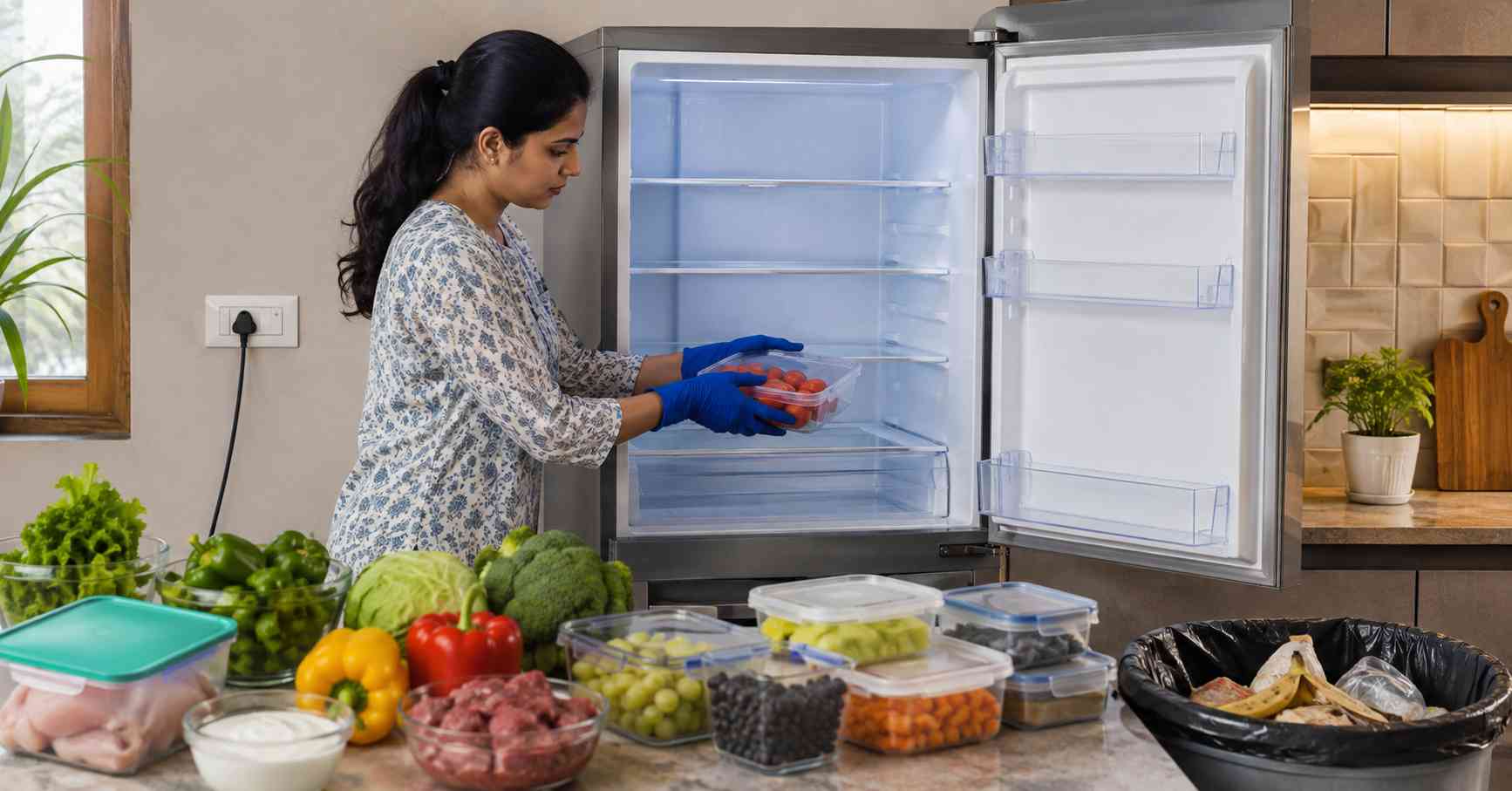 Empty the fridge