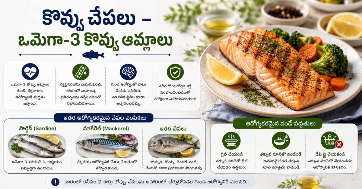 Fatty fish – Omega-3 fatty acids