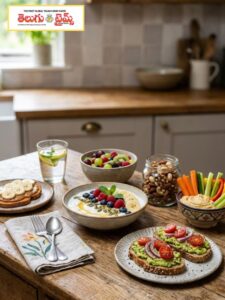 Feeling hungry in the evening? Here are some healthy snacks you can whip up quickly.