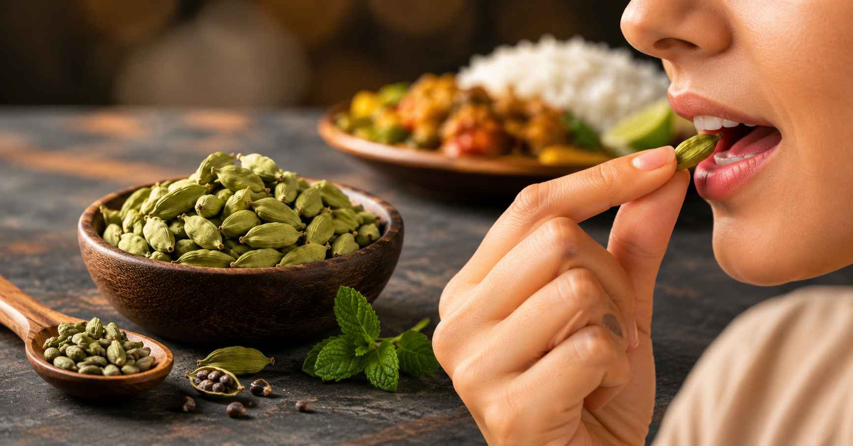 Freshness with cardamom