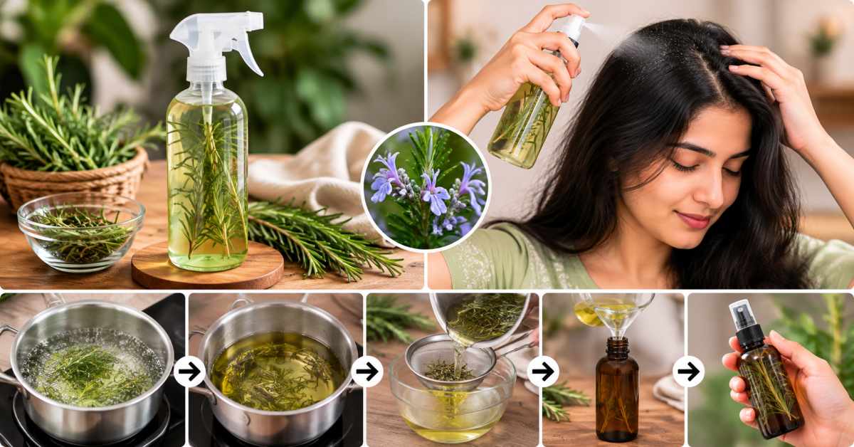 How to make rosemary hair spray