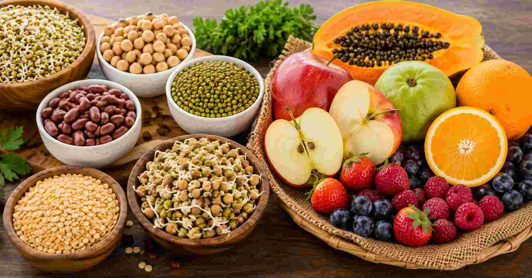 Legumes & Fresh Fruits