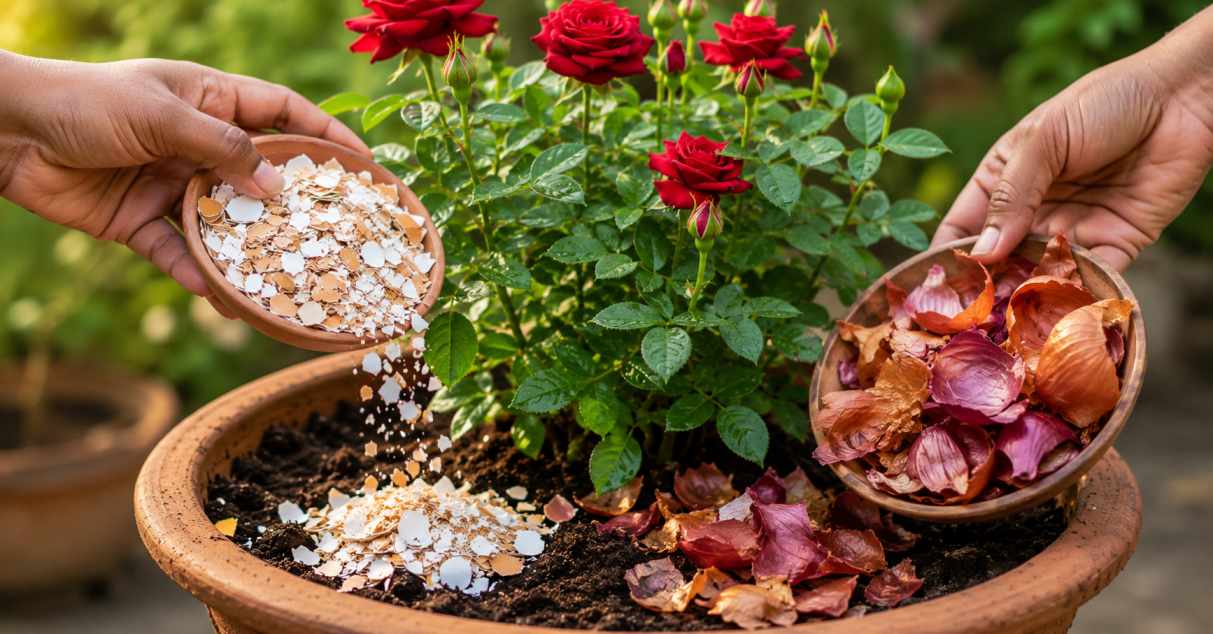 Nutritional value of eggshells and onion skins