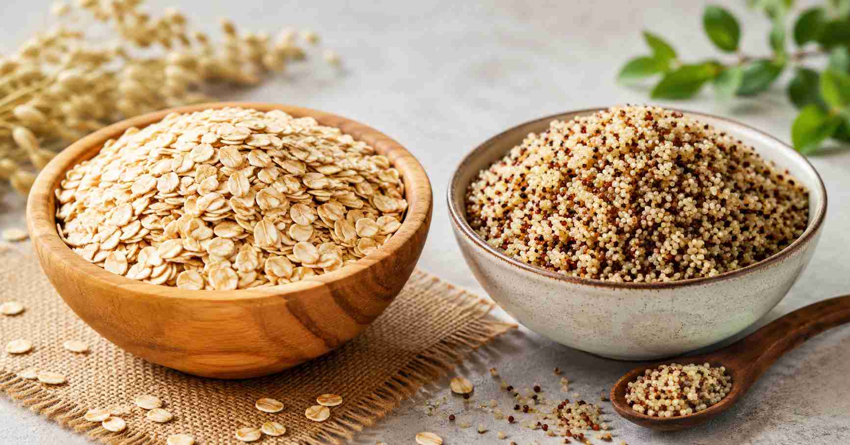 Oats, Quinoa 
