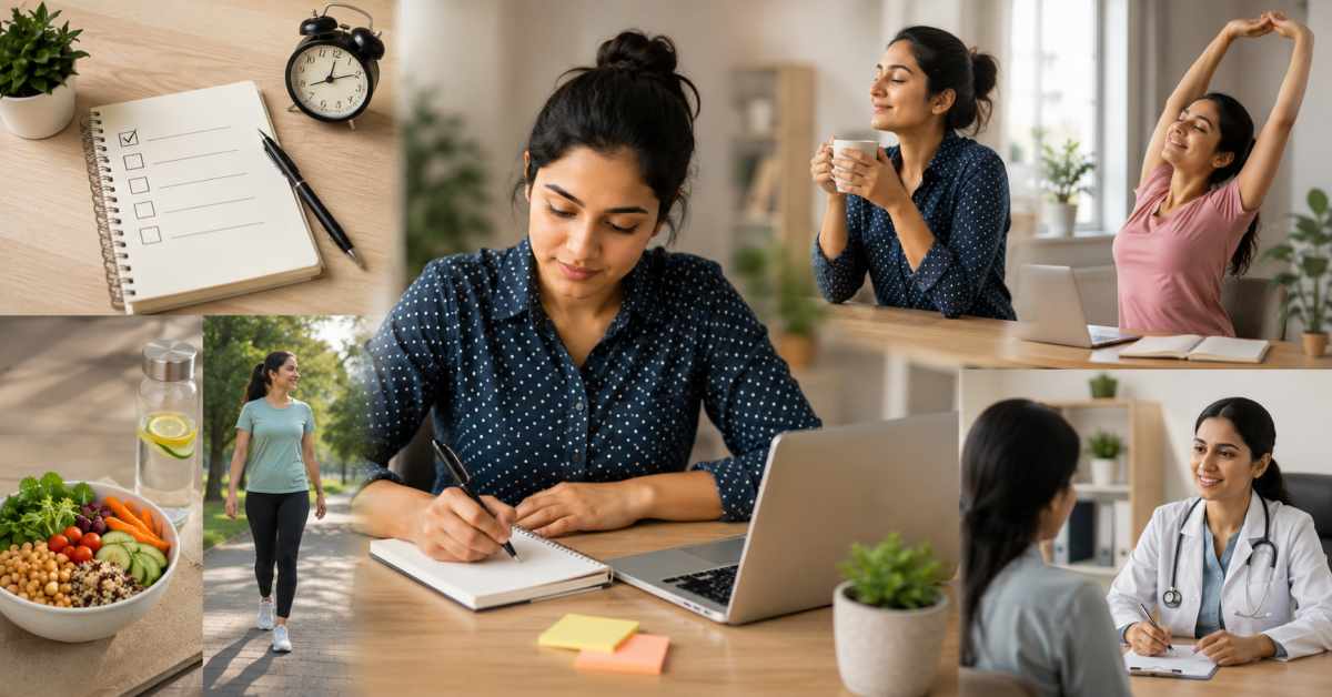 Plan your tasks and take short breaks.