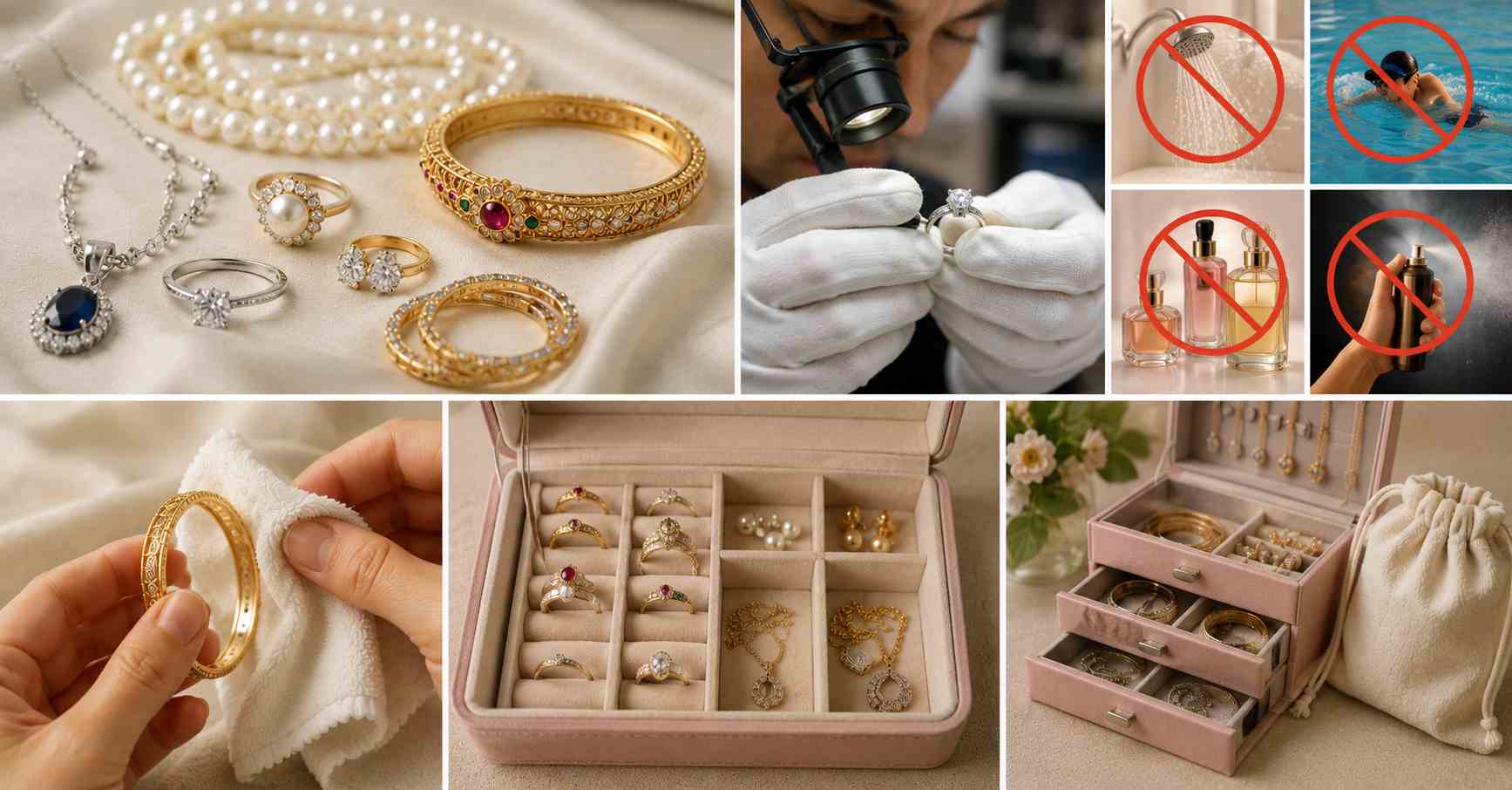 Precautions for cleaning jewelry