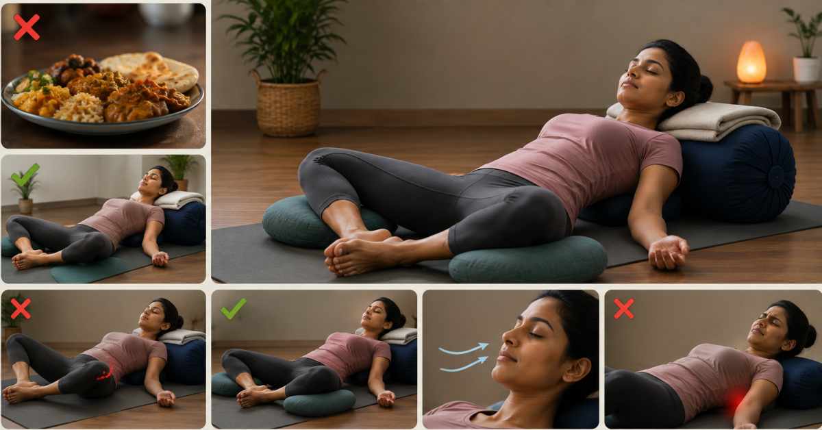 Precautions to be followed while practicing asanas