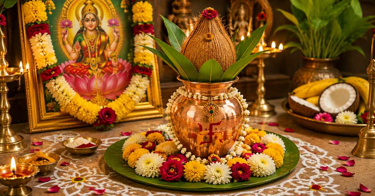 Preparing the Puja Area and Installing the Kalash
