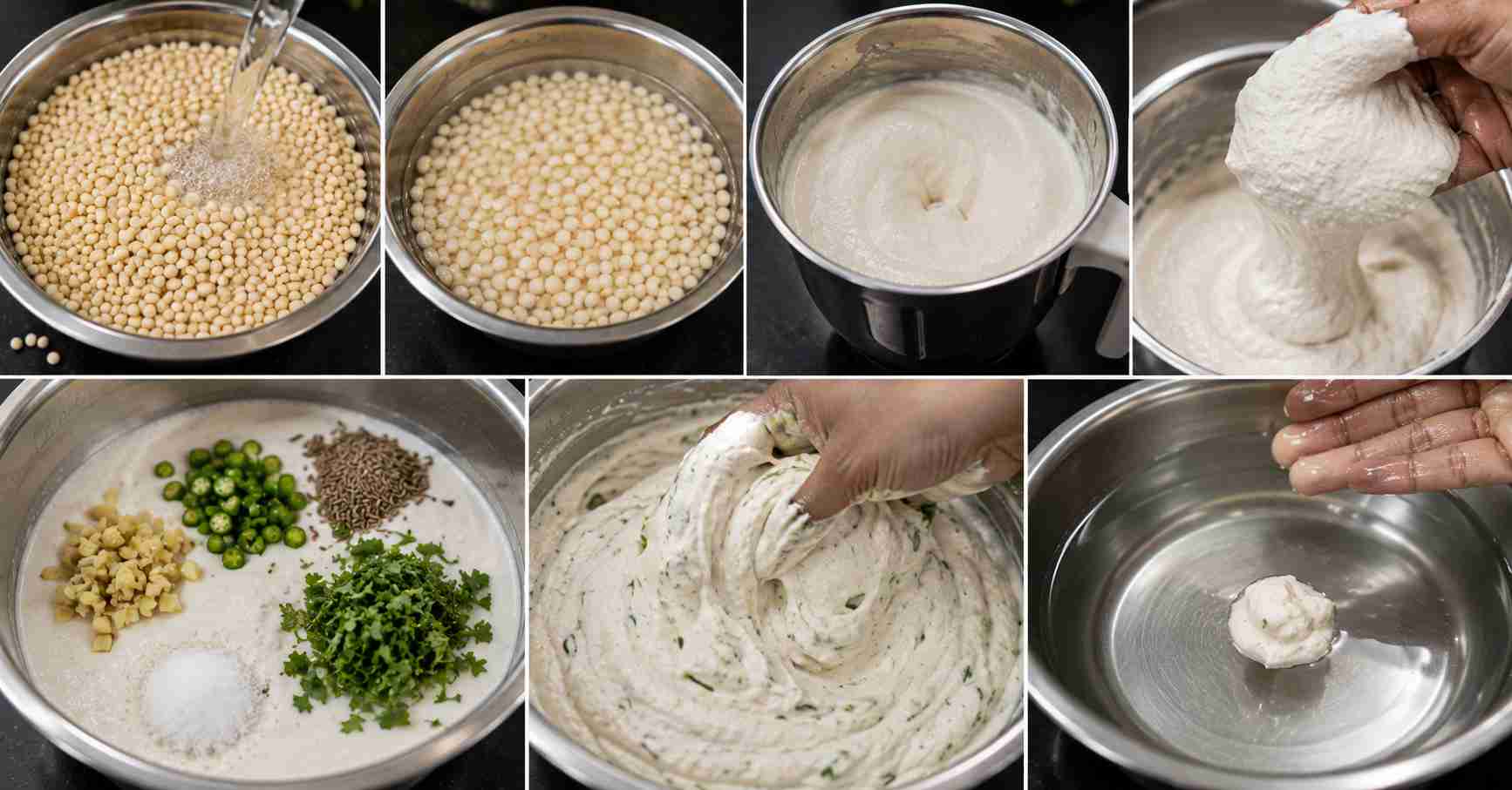 Preparing the Vada Batter