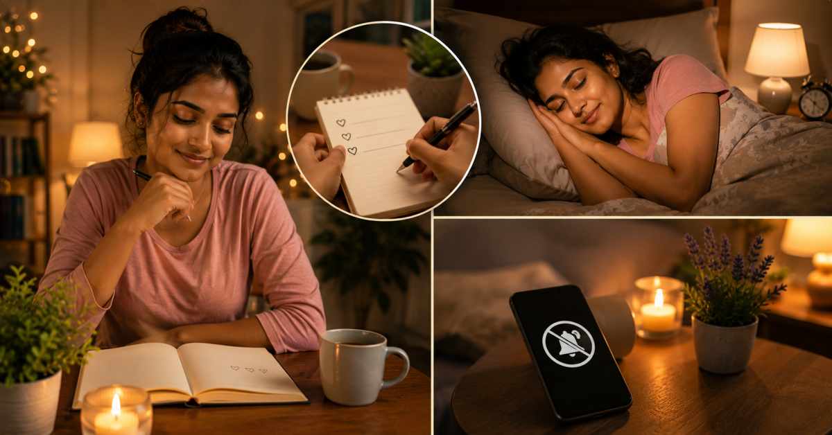 Prioritize gratitude and good sleep.