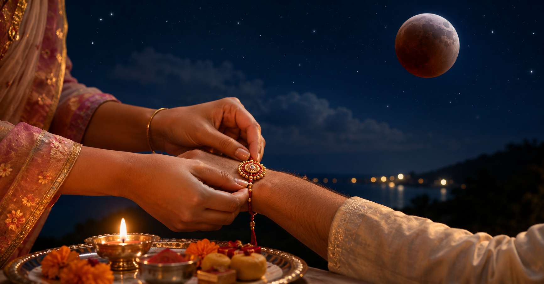 Rakhi & Lunar Eclipse 
