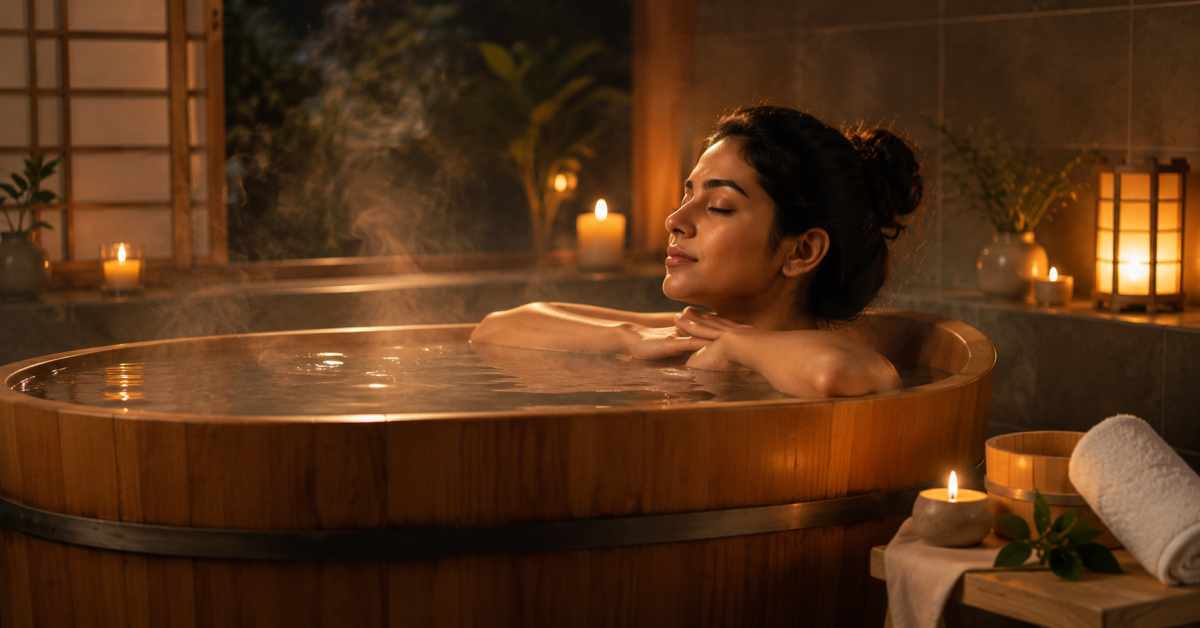 Relaxing the body with Ofuro
