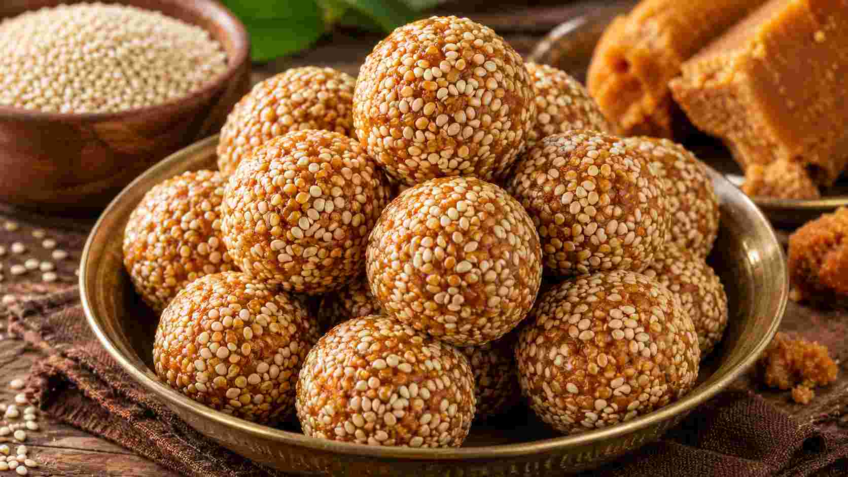 Sesame and Jaggery Balls 