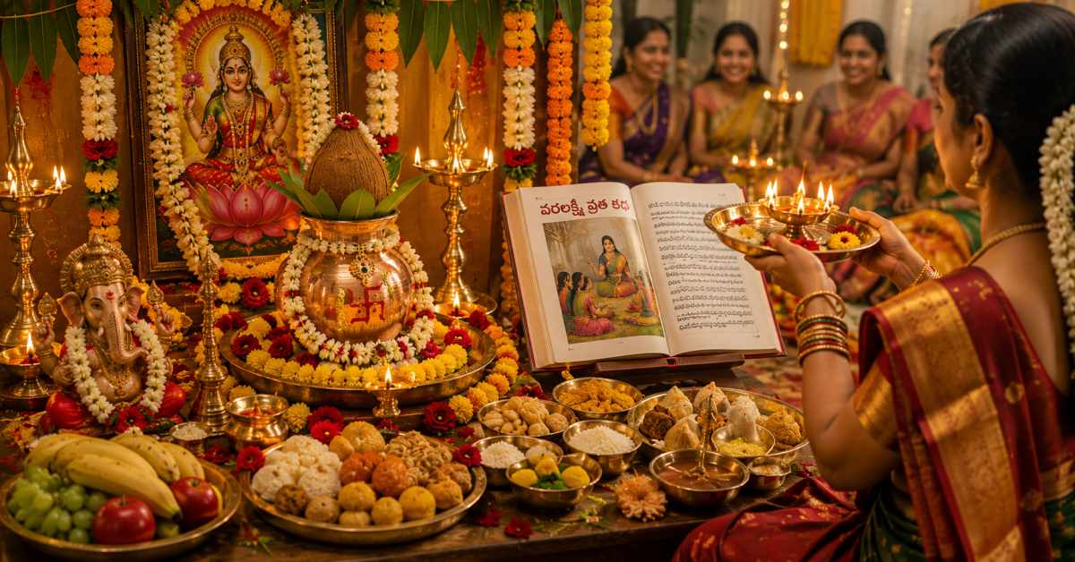 Shodashopachara Puja Procedure and Recitation of the Story