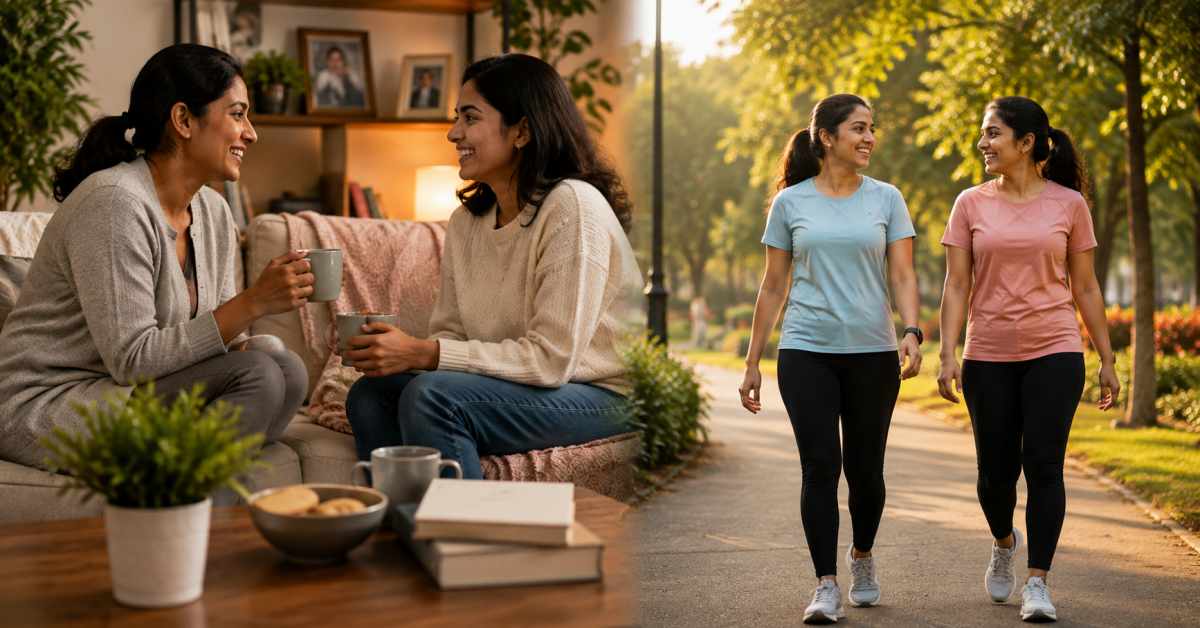 Talk to the people you like... go for a walk outside for a while