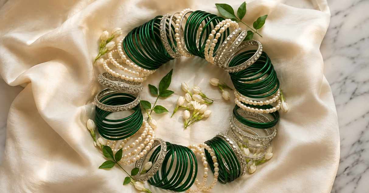 The Month of Shravana – Significance of Green Bangles