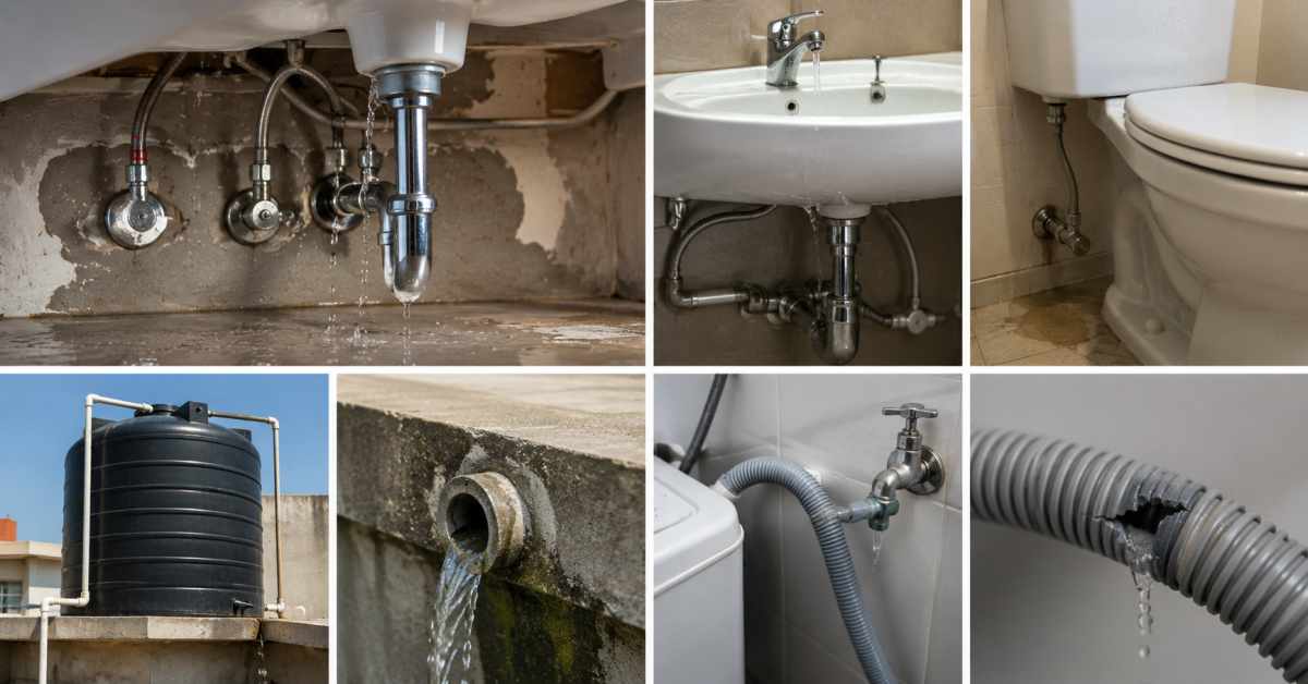 The plumbing and water system should be checked beforehand