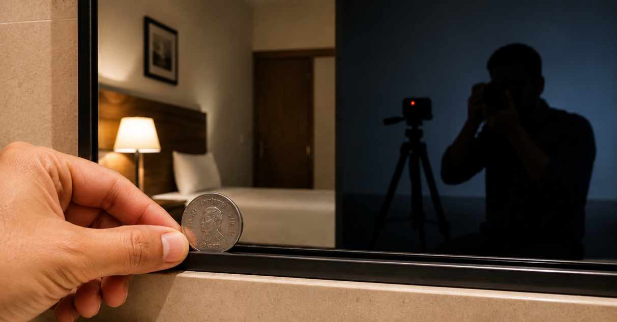Two-way mirror test