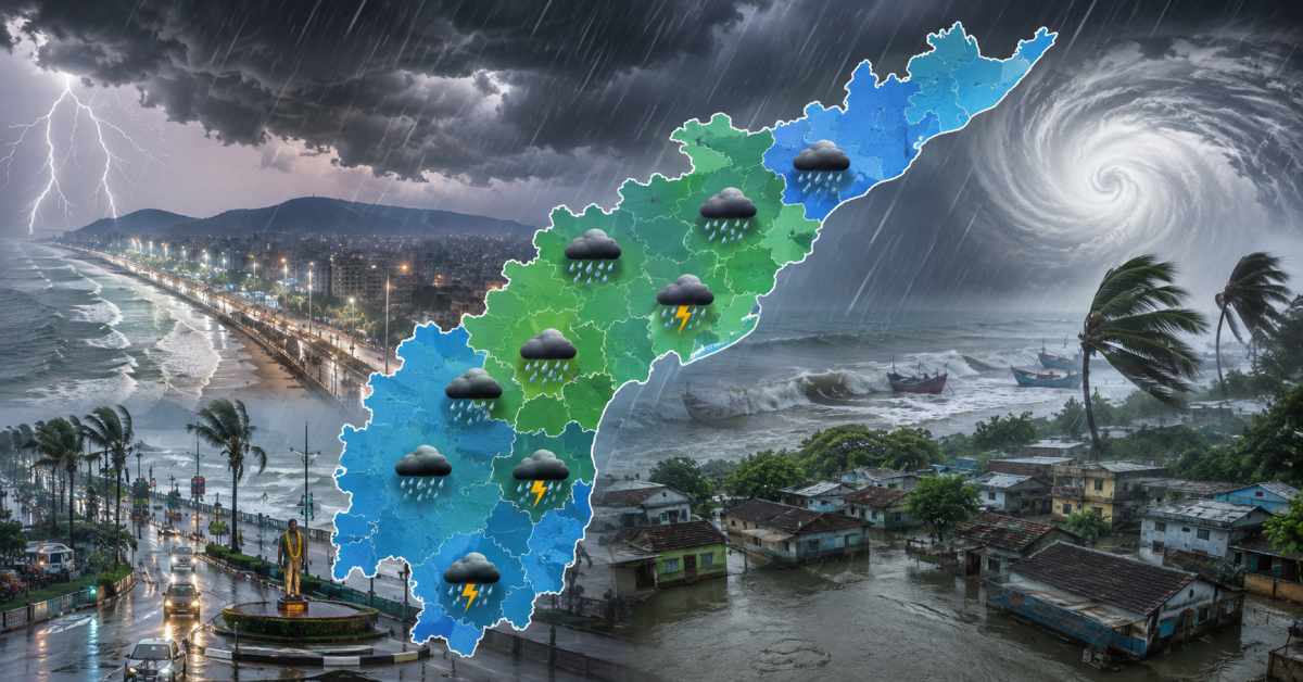 Where is it raining in Andhra Pradesh