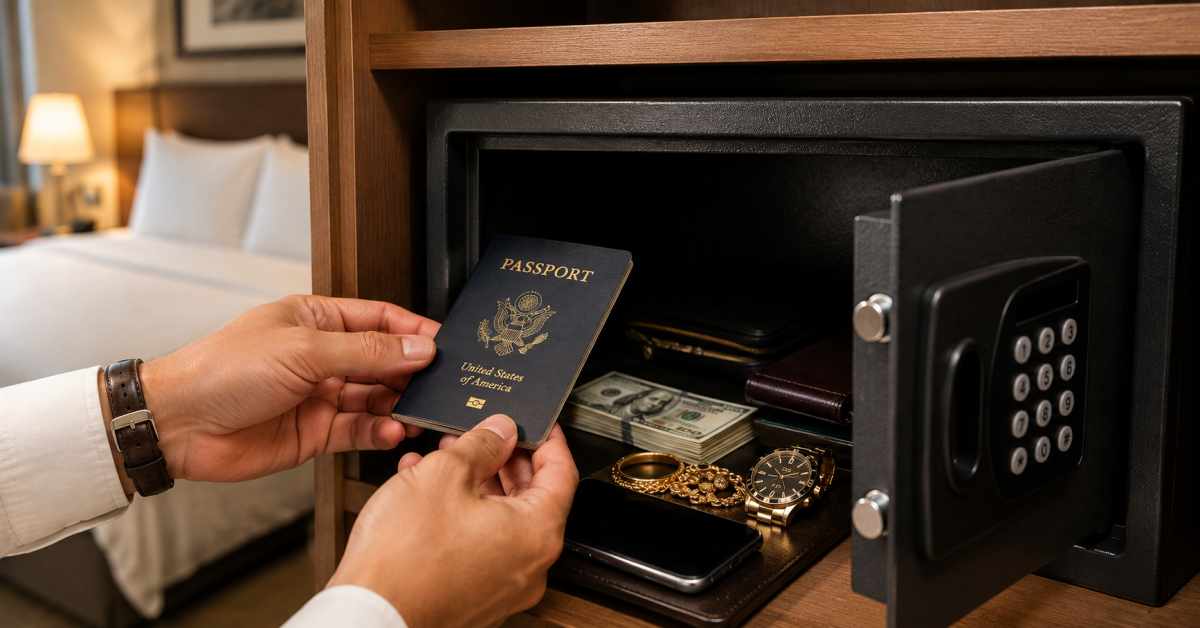 Where should valuable items be kept