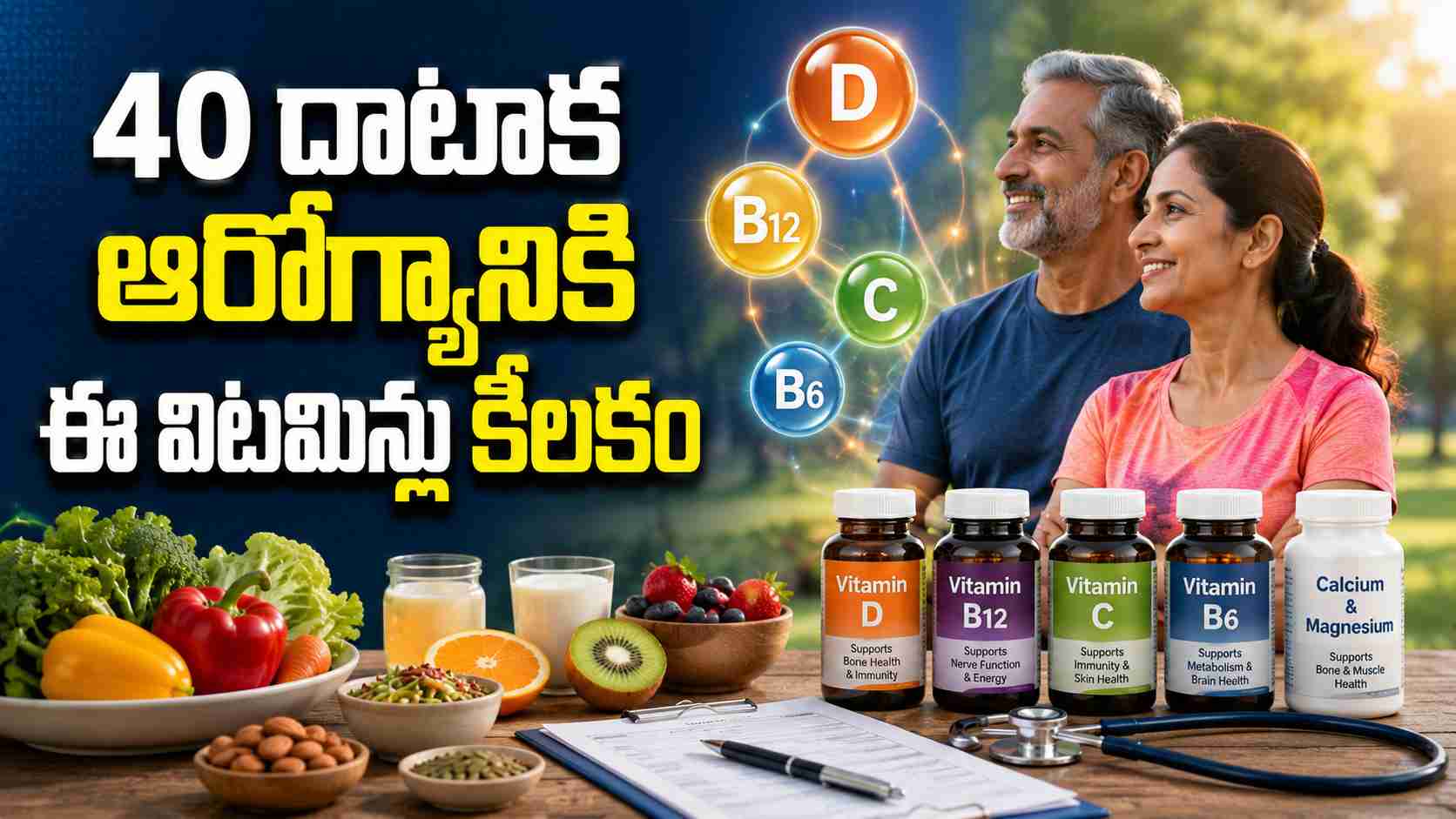 Are You Over 40 Then These Vitamins Are Very Important For You
