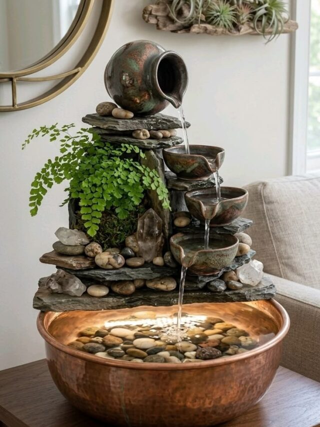 ఇంటికి ప్రశాంతమైన లుక్ కావాలా? ఈ Indoor Water Fountain ఐడియాలు చూడండి!