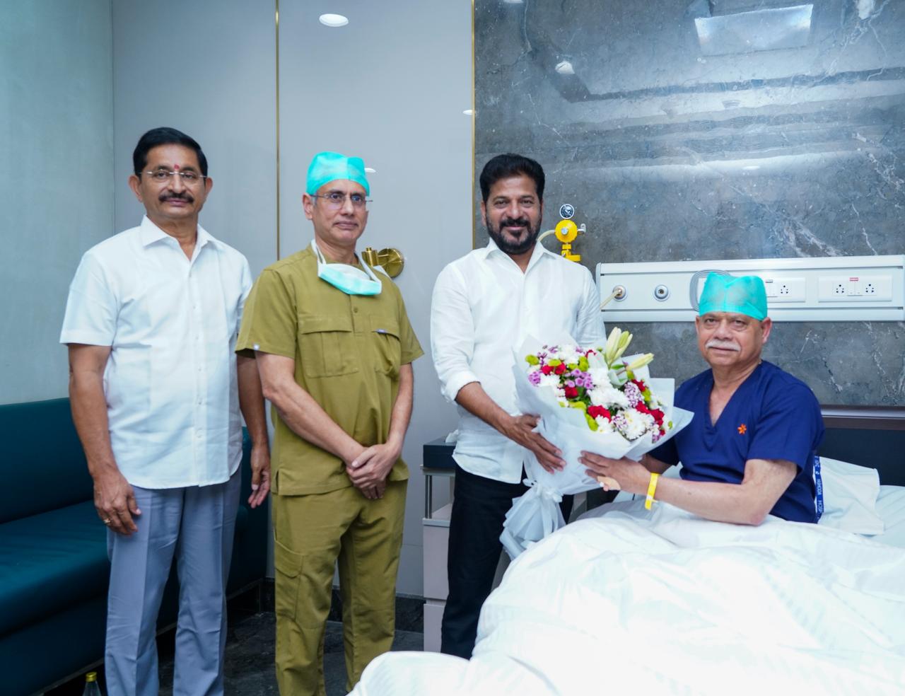 గవర్నర్కు అస్వస్థత.. పరామర్శించిన సీఎం రేవంత్ రెడ్డి Doctors Performed A Stenting Procedure On The Telangana Governor