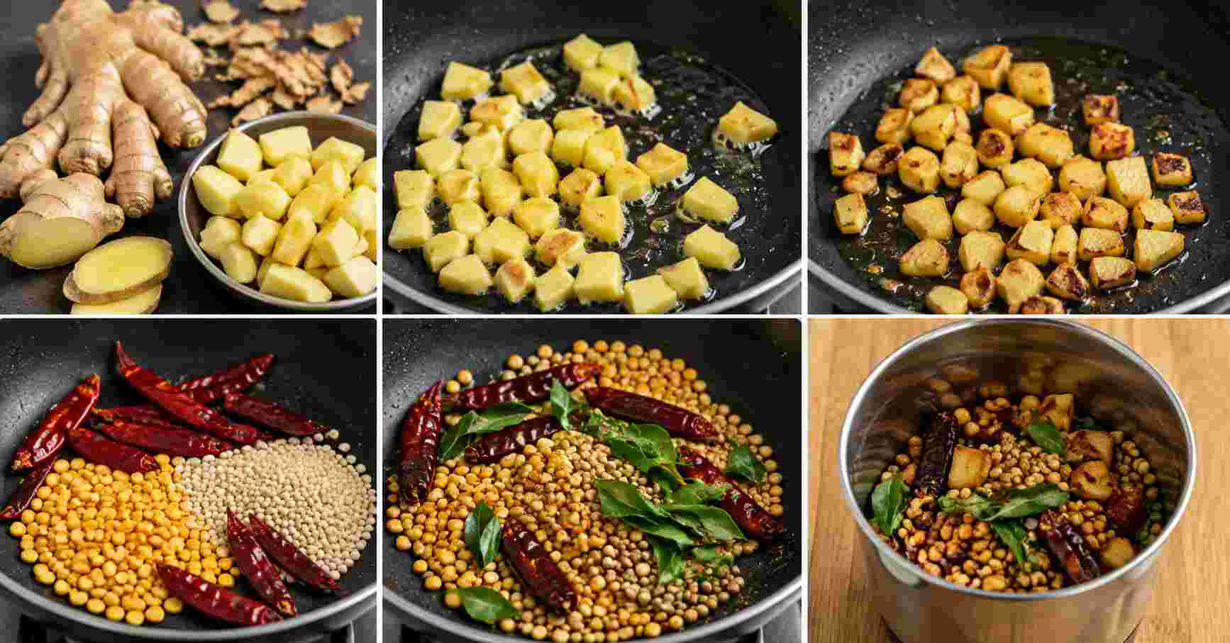 ingredients-for-ginger-chutney