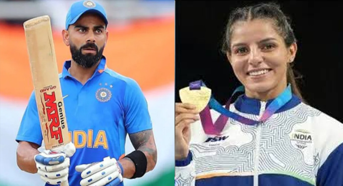 కామన్వెల్త్ గోల్డ్ మెడలిస్ట్ రహస్య స్పాన్సర్ కోహ్లినా..?