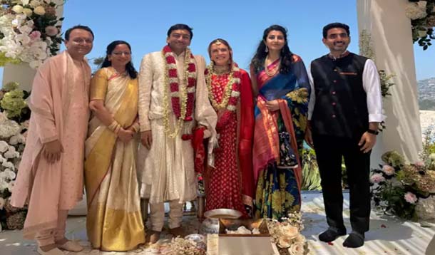 అమెరికాలో డాక్టర్ రాజా కుమారుడి వివాహానికి హాజరైన మంత్రి నారా లోకేశ్ Lokesh Attended A Wedding Ceremony In America