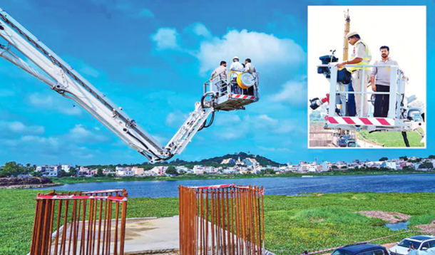 Cm Revanth Reddy Inspects Meer Alam Tank