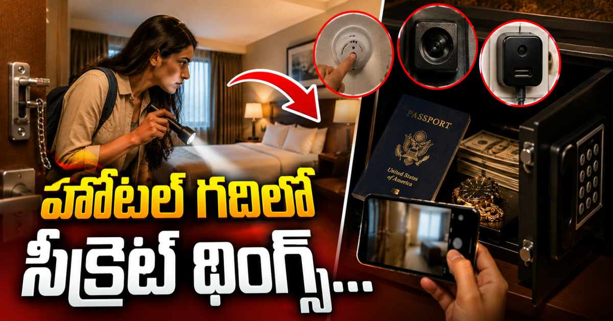 హోటల్ గదిలోకి వెళ్తే ముందు ఈ సీక్రెట్ థింగ్స్ చెక్ చెయ్యండి… Check These Secret Things First When You Enter A Hotel Room
