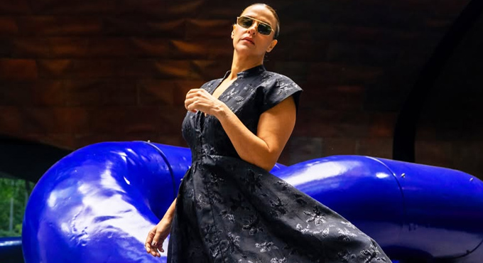 Neha Dhupia In A Classy Look In A Black Frock
