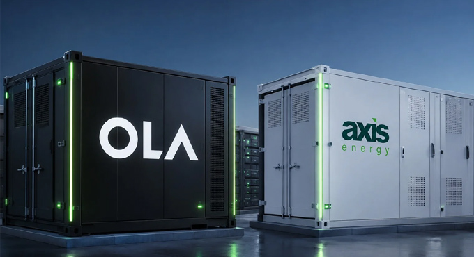 Ola Electric Expands Into Utility Scale Energy Storage Signs First Mou With Axis Energy